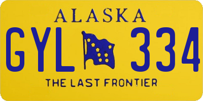 AK license plate GYL334