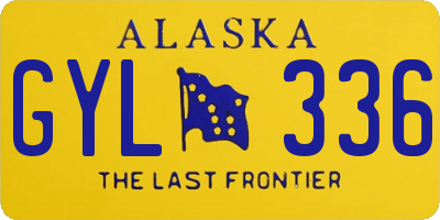 AK license plate GYL336