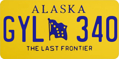 AK license plate GYL340