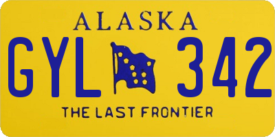 AK license plate GYL342