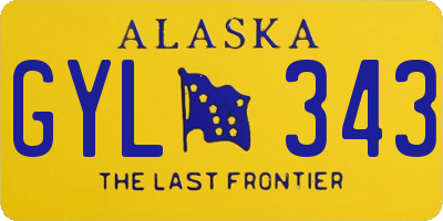 AK license plate GYL343