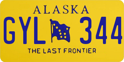 AK license plate GYL344