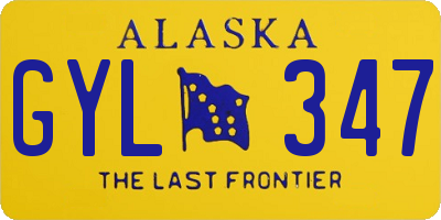 AK license plate GYL347