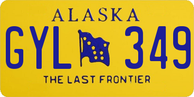 AK license plate GYL349