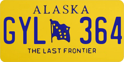 AK license plate GYL364