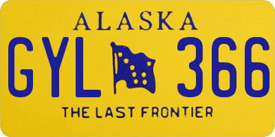 AK license plate GYL366