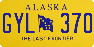 AK license plate GYL370