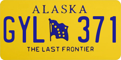 AK license plate GYL371