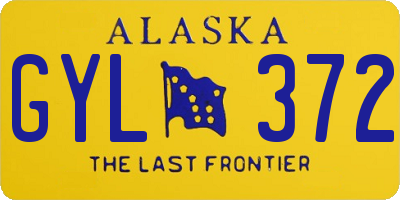 AK license plate GYL372