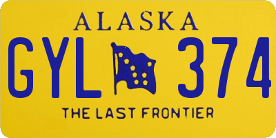 AK license plate GYL374