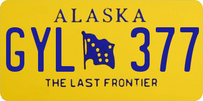 AK license plate GYL377