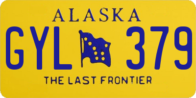 AK license plate GYL379