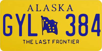 AK license plate GYL384