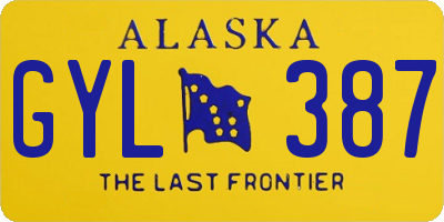 AK license plate GYL387