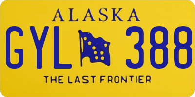 AK license plate GYL388