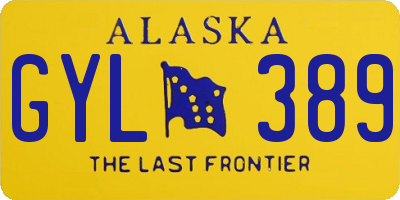 AK license plate GYL389