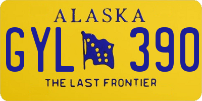 AK license plate GYL390