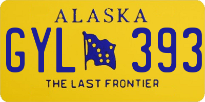 AK license plate GYL393