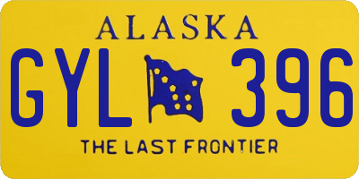 AK license plate GYL396