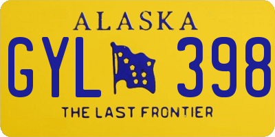 AK license plate GYL398