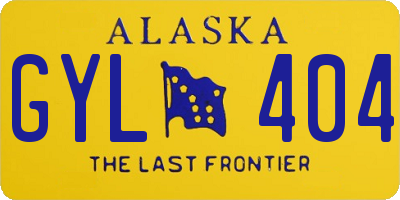 AK license plate GYL404