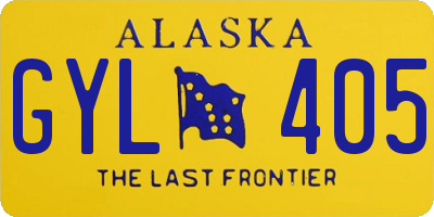 AK license plate GYL405
