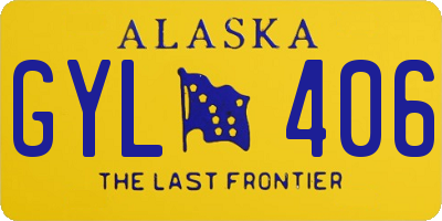 AK license plate GYL406