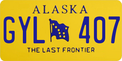 AK license plate GYL407