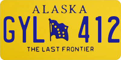 AK license plate GYL412