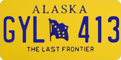AK license plate GYL413