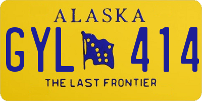 AK license plate GYL414