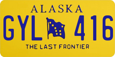 AK license plate GYL416