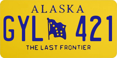 AK license plate GYL421