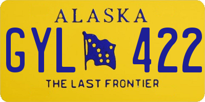 AK license plate GYL422