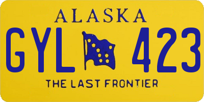 AK license plate GYL423