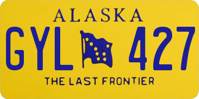 AK license plate GYL427