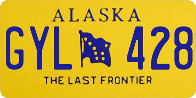 AK license plate GYL428
