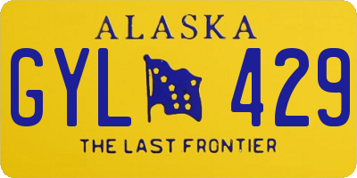 AK license plate GYL429