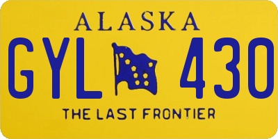 AK license plate GYL430