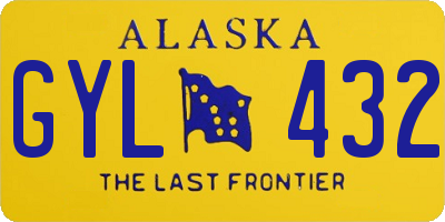 AK license plate GYL432