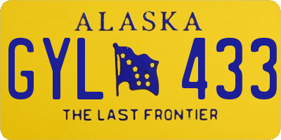 AK license plate GYL433