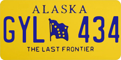 AK license plate GYL434