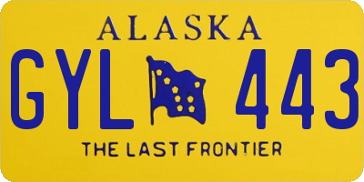 AK license plate GYL443
