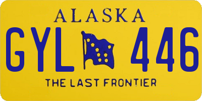 AK license plate GYL446
