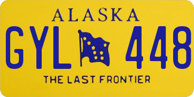 AK license plate GYL448