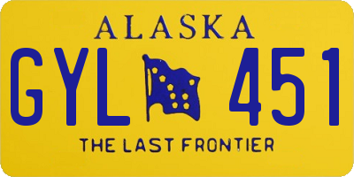 AK license plate GYL451