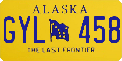 AK license plate GYL458