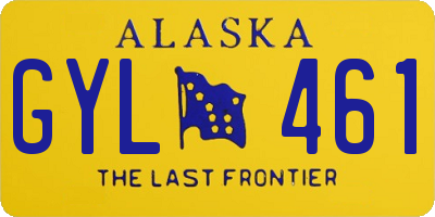AK license plate GYL461