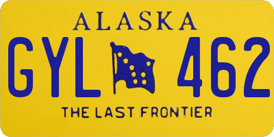 AK license plate GYL462