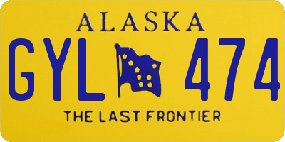 AK license plate GYL474